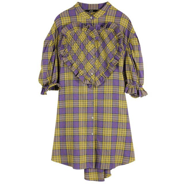 Colorblock Plaid Casual Ruffle Dress Women,Autumn Vintage,High Waist Holiday Party Dresses