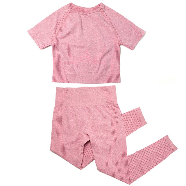 Yoga Sets 2 Piece Women Sport Outfits Workout Sets Exercise Sportswear Gym Jogger Actiivewear Running Suits Fitness Clothes